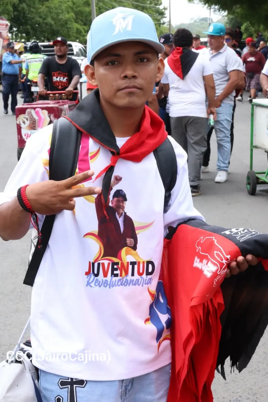 Militancia sandinista protagoniza caminata en homenaje al 47/19 en Managua