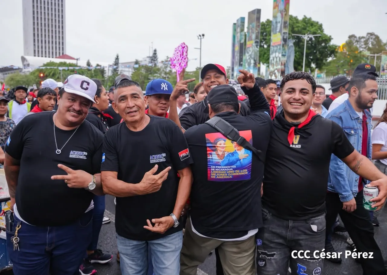Militancia sandinista protagoniza caminata en homenaje al 47/19 en Managua