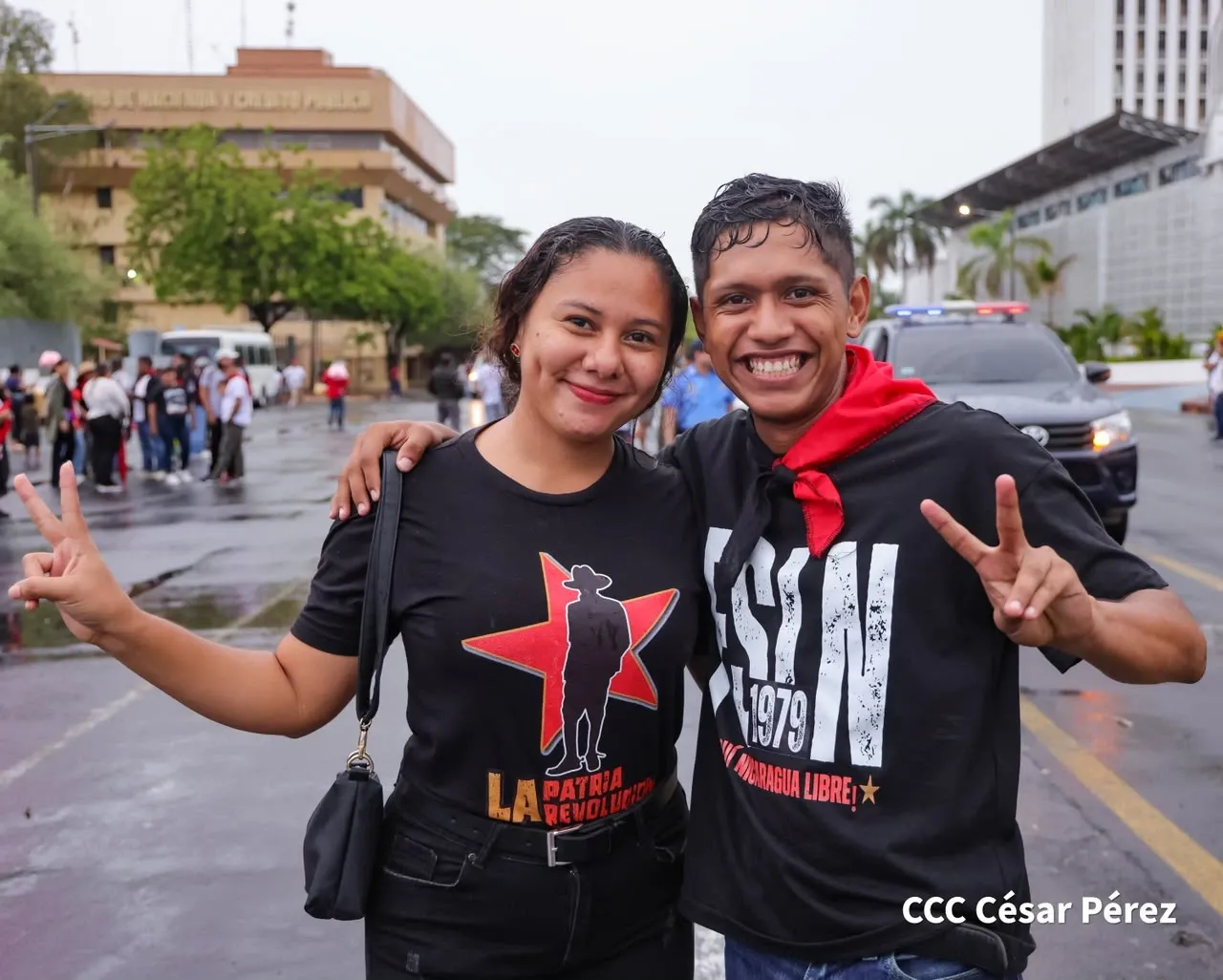 Militancia sandinista protagoniza caminata en homenaje al 47/19 en Managua