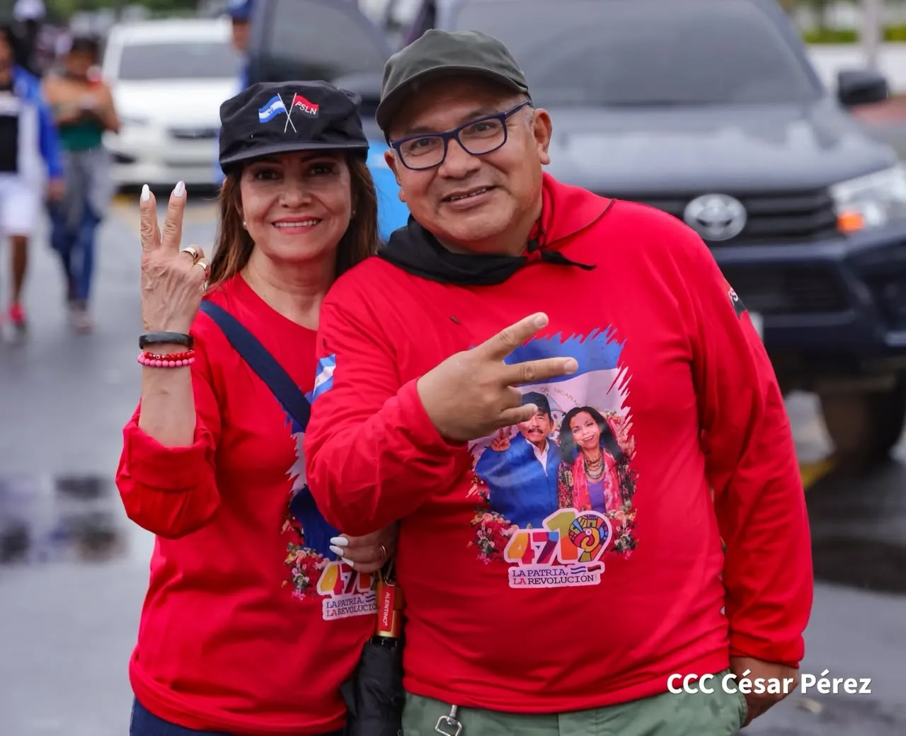 Militancia sandinista protagoniza caminata en homenaje al 47/19 en Managua
