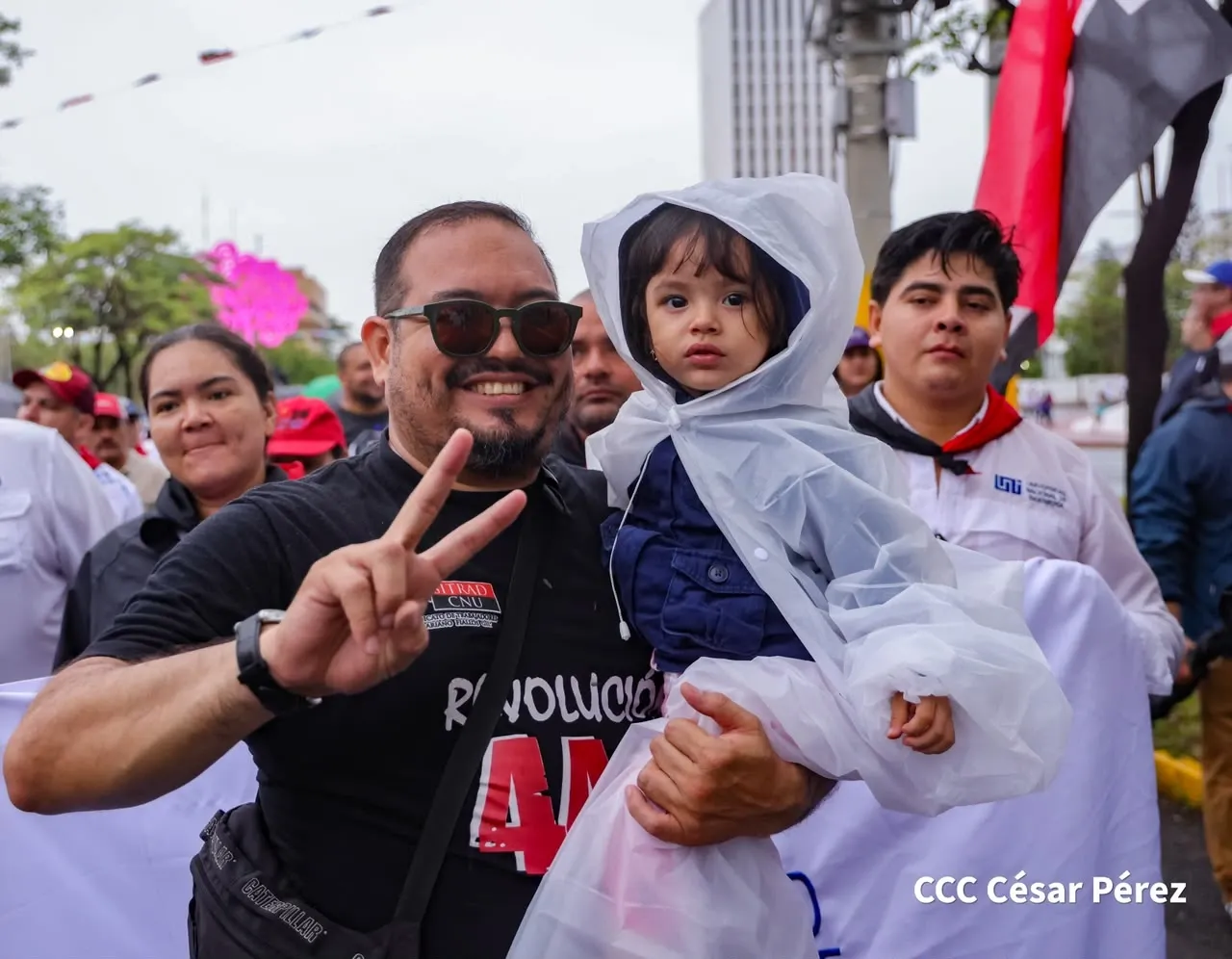 Militancia sandinista protagoniza caminata en homenaje al 47/19 en Managua