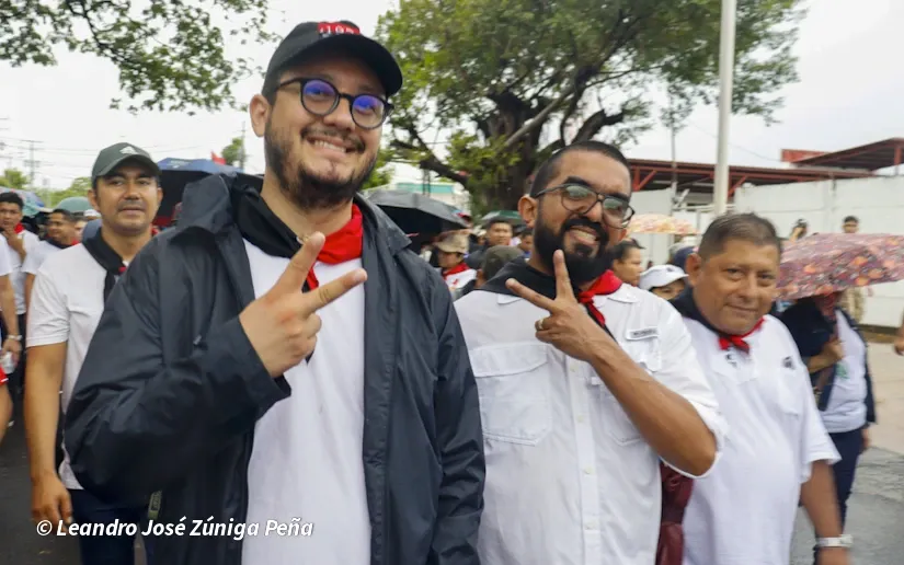 Militancia sandinista protagoniza caminata en homenaje al 47/19 en Managua
