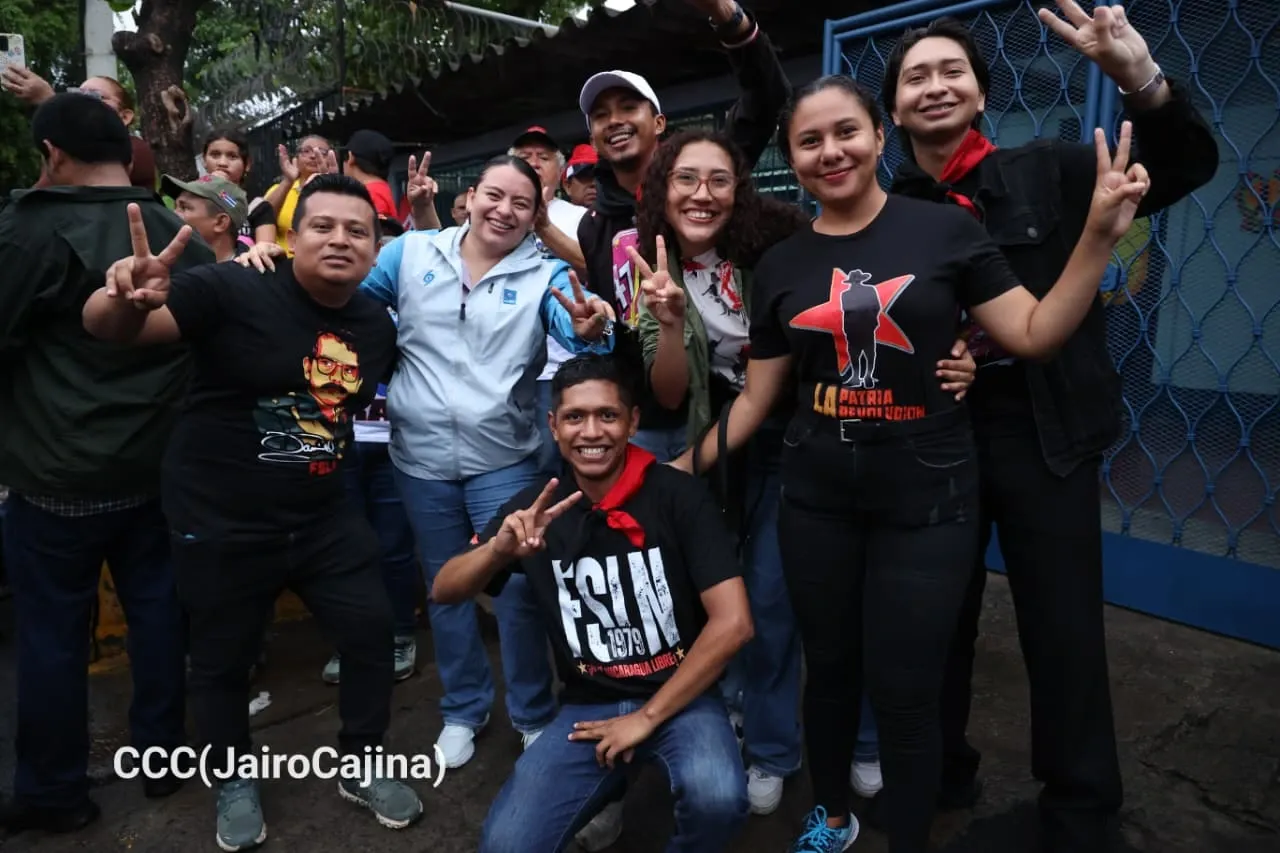 Militancia sandinista protagoniza caminata en homenaje al 47/19 en Managua