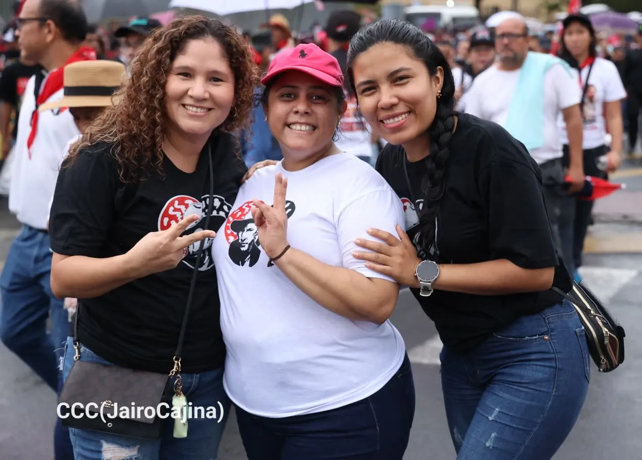 Militancia sandinista protagoniza caminata en homenaje al 47/19 en Managua