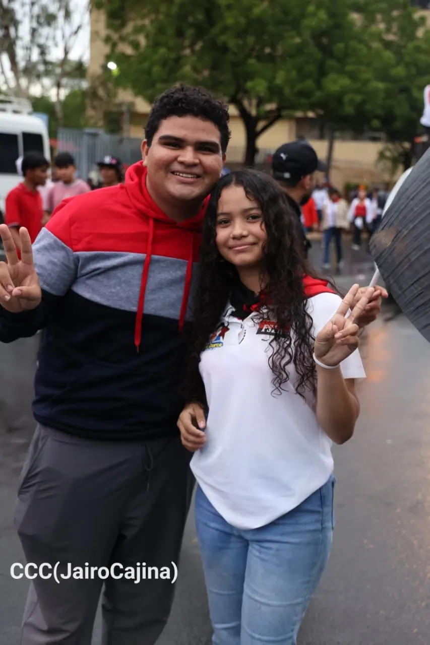Militancia sandinista protagoniza caminata en homenaje al 47/19 en Managua