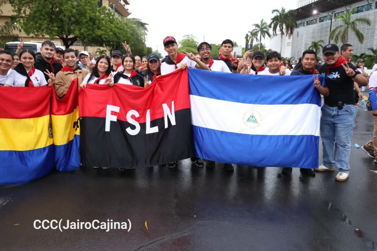 Militancia sandinista protagoniza caminata en homenaje al 47/19 en Managua