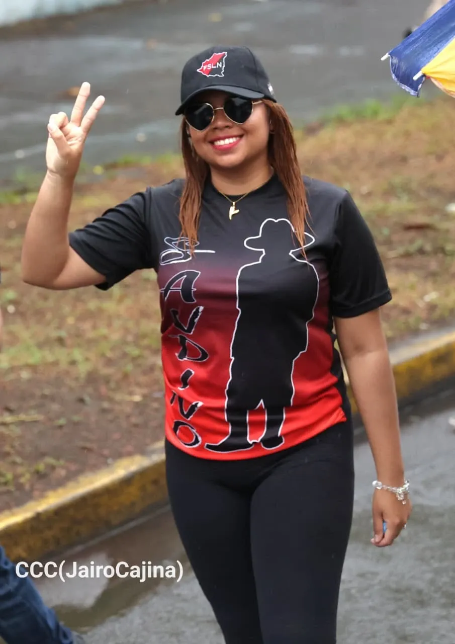 Militancia sandinista protagoniza caminata en homenaje al 47/19 en Managua