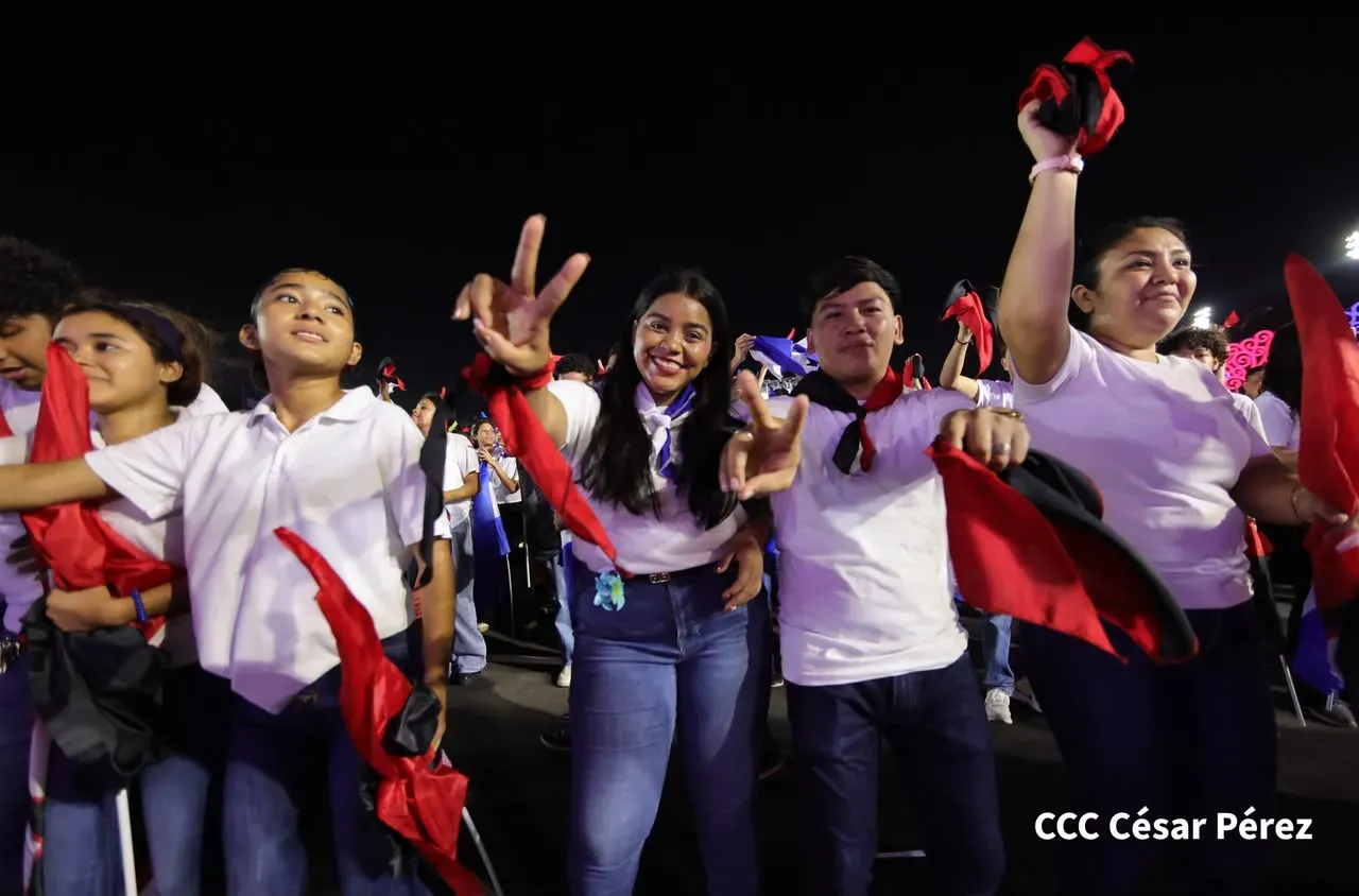 Acto central del 47.° aniversario del triunfo de la Revolución Popular Sandinista