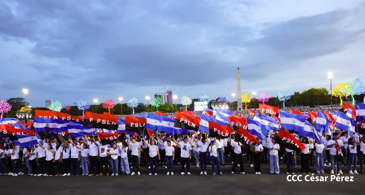 Acto central del 47.° aniversario del triunfo de la Revolución Popular Sandinista