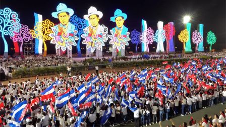 Acto central del 47.° aniversario del triunfo de la Revolución Popular Sandinista