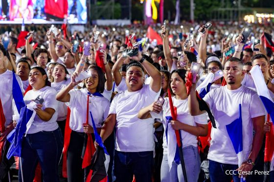 Acto central del 47.° aniversario del triunfo de la Revolución Popular Sandinista