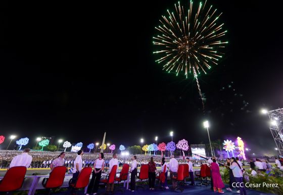 Acto central del 47.° aniversario del triunfo de la Revolución Popular Sandinista