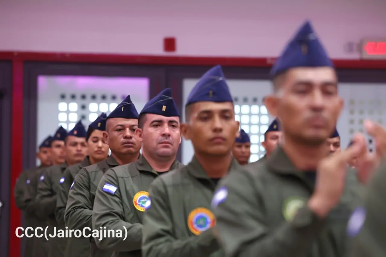 Acto del 47.º aniversario de fundación de la Fuerza Aérea y Defensa Antiaérea del Ejército de Nicaragua