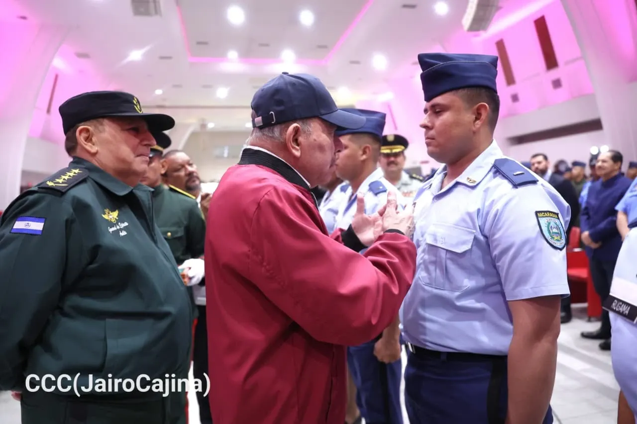 Acto del 47.º aniversario de fundación de la Fuerza Aérea y Defensa Antiaérea del Ejército de Nicaragua