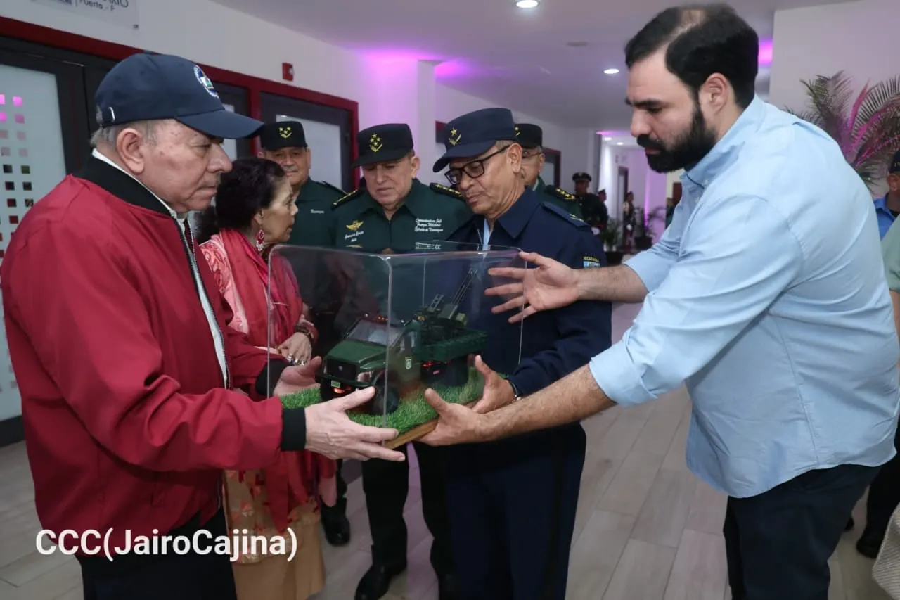 Acto del 47.º aniversario de fundación de la Fuerza Aérea y Defensa Antiaérea del Ejército de Nicaragua
