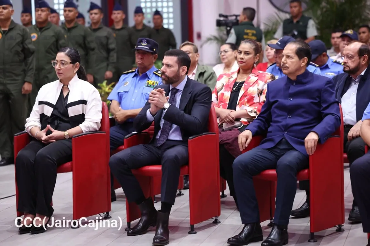 Acto del 47.º aniversario de fundación de la Fuerza Aérea y Defensa Antiaérea del Ejército de Nicaragua