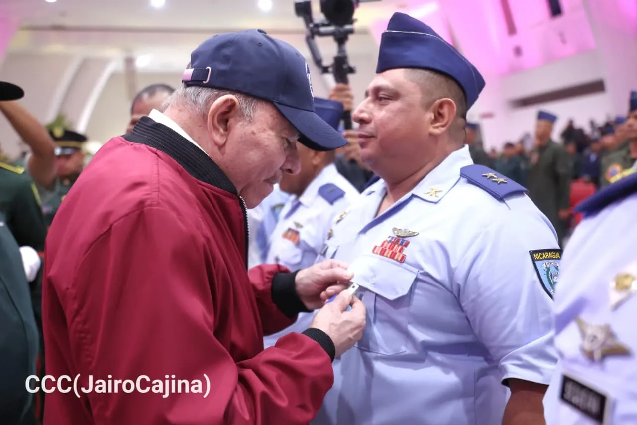 Acto del 47.º aniversario de fundación de la Fuerza Aérea y Defensa Antiaérea del Ejército de Nicaragua