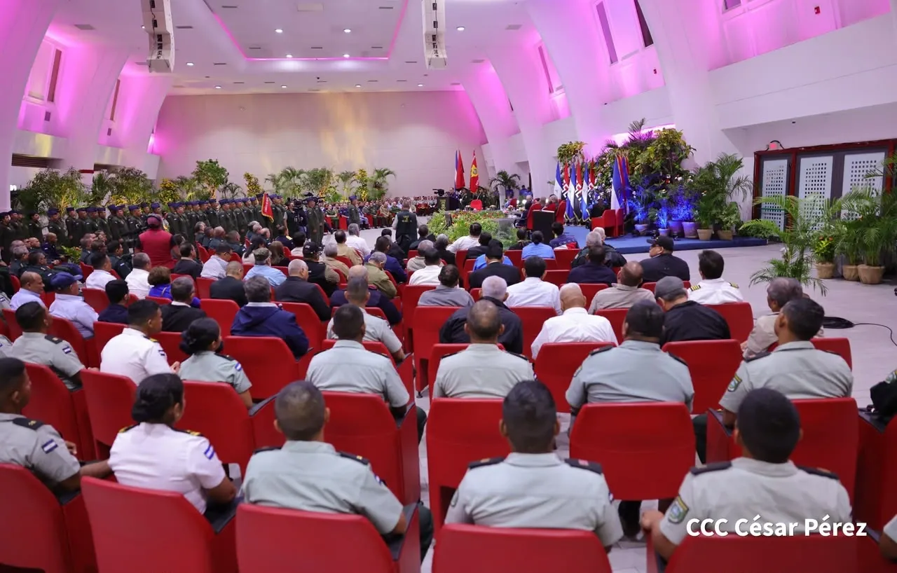 Acto del 47.º aniversario de fundación de la Fuerza Aérea y Defensa Antiaérea del Ejército de Nicaragua