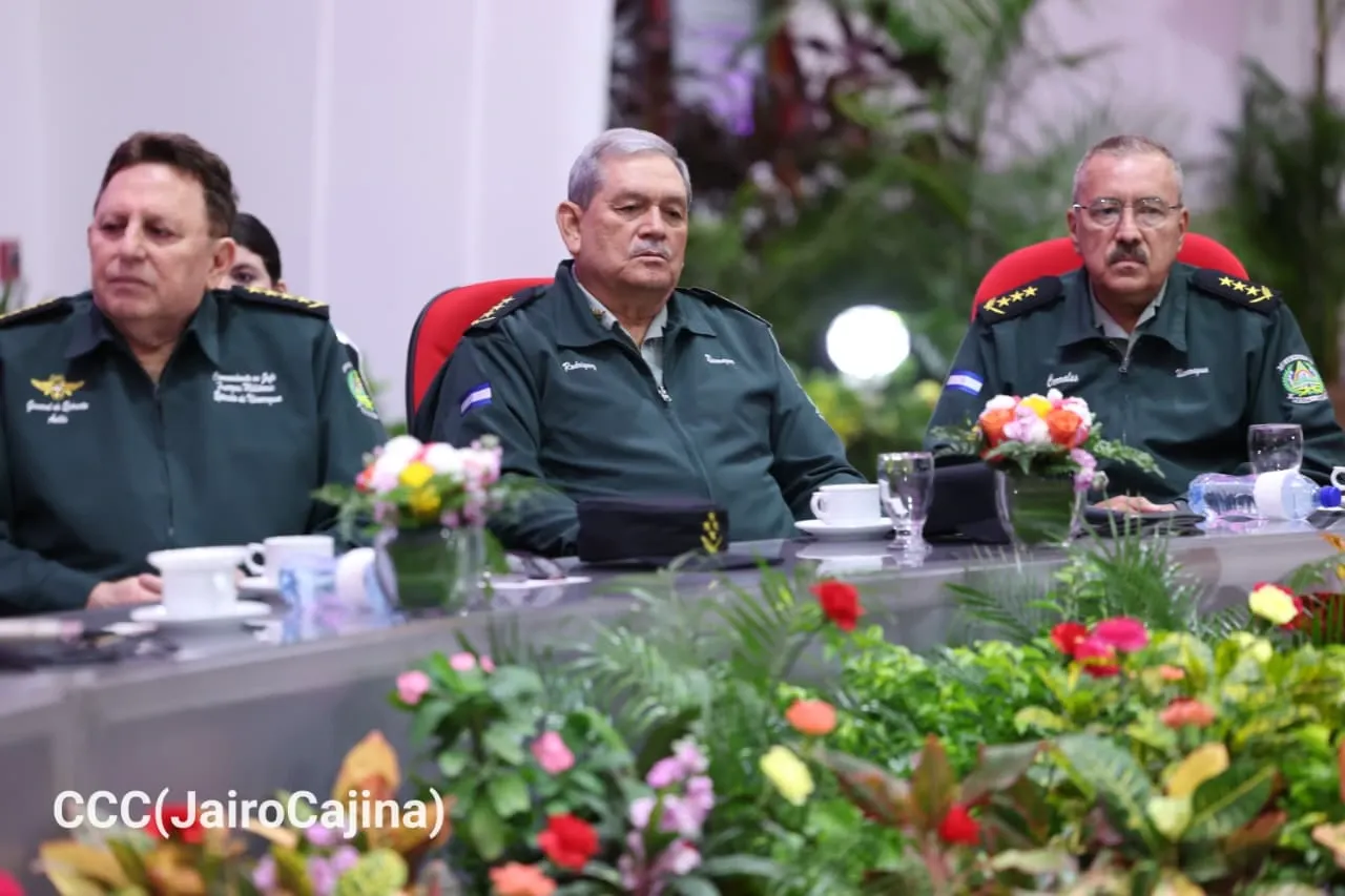 Acto del 47.º aniversario de fundación de la Fuerza Aérea y Defensa Antiaérea del Ejército de Nicaragua