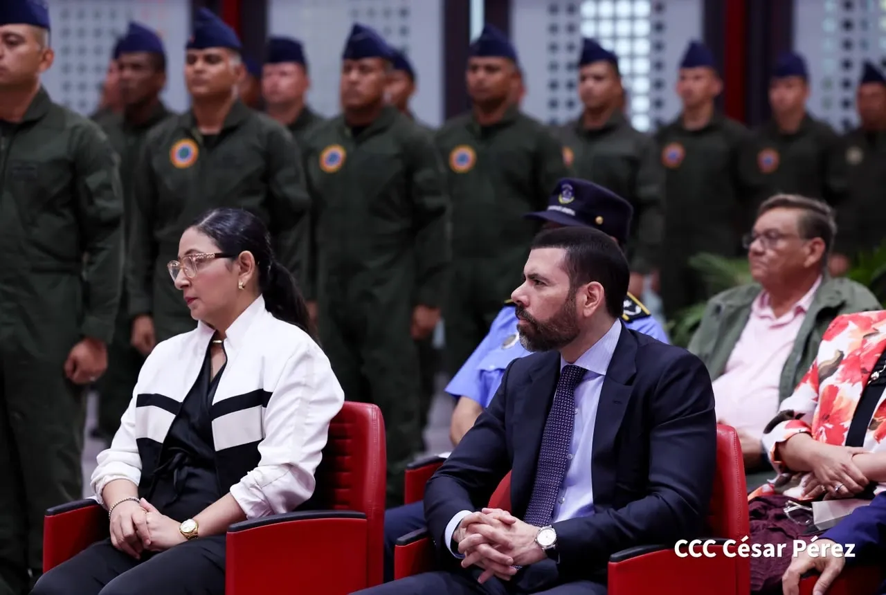 Acto del 47.º aniversario de fundación de la Fuerza Aérea y Defensa Antiaérea del Ejército de Nicaragua