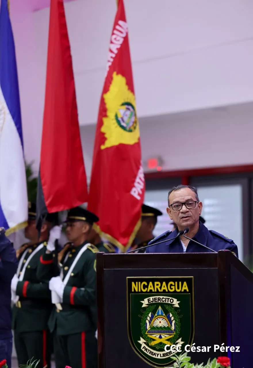 Acto del 47.º aniversario de fundación de la Fuerza Aérea y Defensa Antiaérea del Ejército de Nicaragua