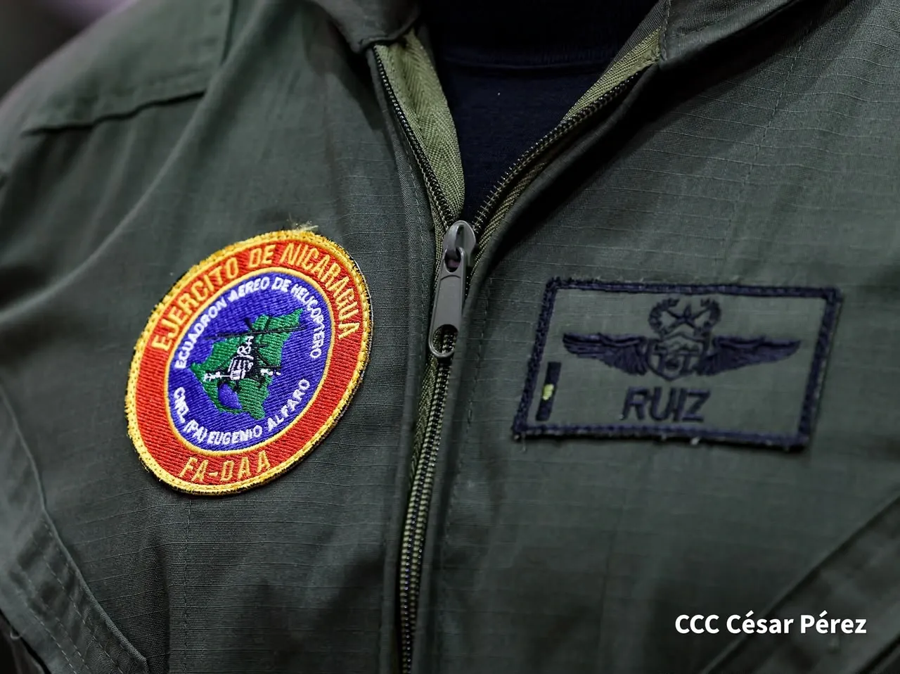 Acto del 47.º aniversario de fundación de la Fuerza Aérea y Defensa Antiaérea del Ejército de Nicaragua