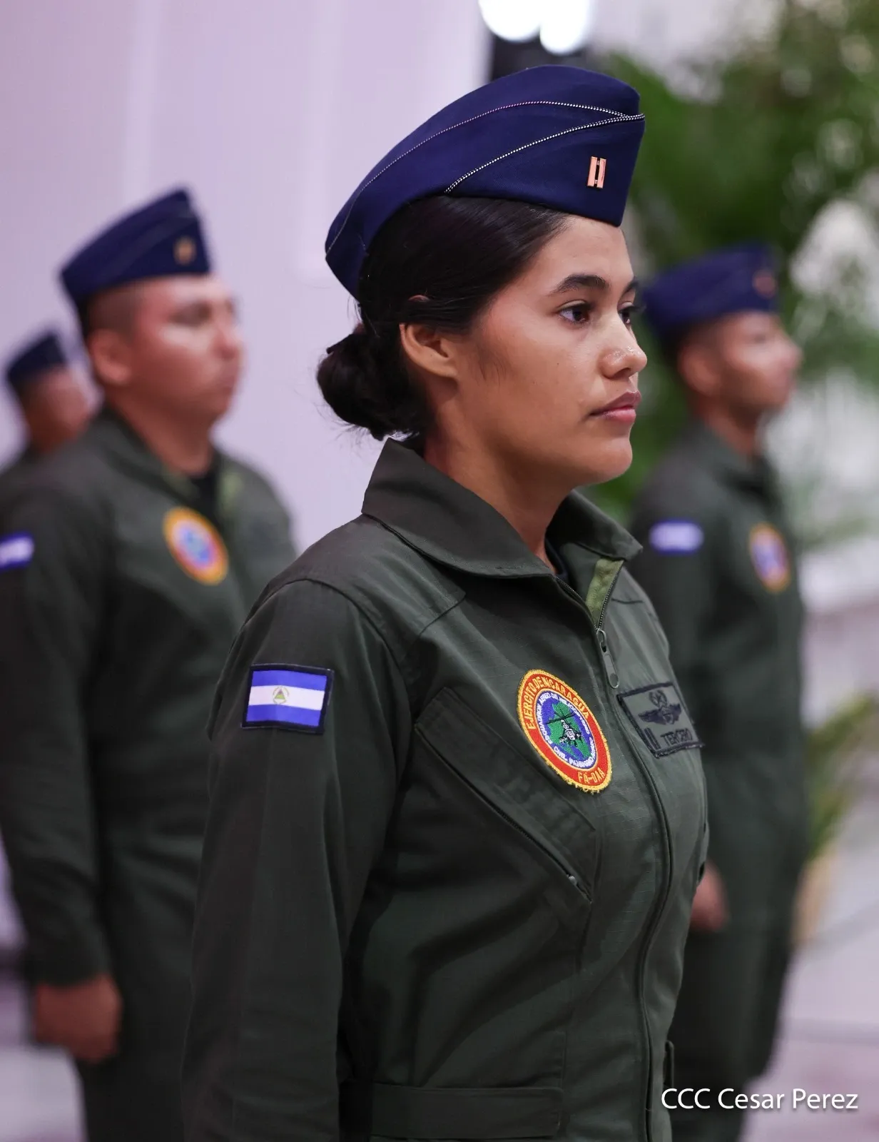 Acto del 47.º aniversario de fundación de la Fuerza Aérea y Defensa Antiaérea del Ejército de Nicaragua