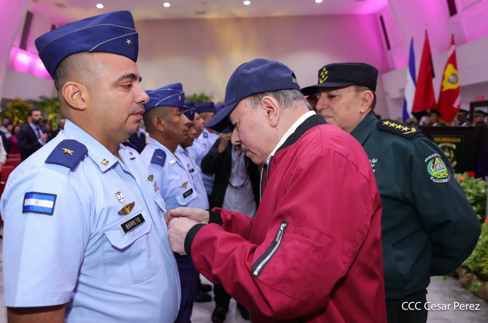 Acto del 47.º aniversario de fundación de la Fuerza Aérea y Defensa Antiaérea del Ejército de Nicaragua