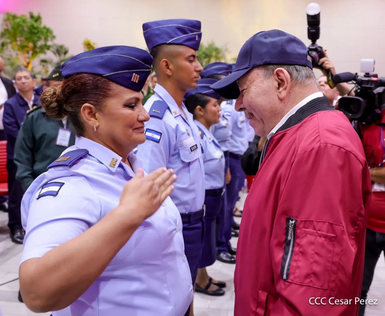 Acto del 47.º aniversario de fundación de la Fuerza Aérea y Defensa Antiaérea del Ejército de Nicaragua