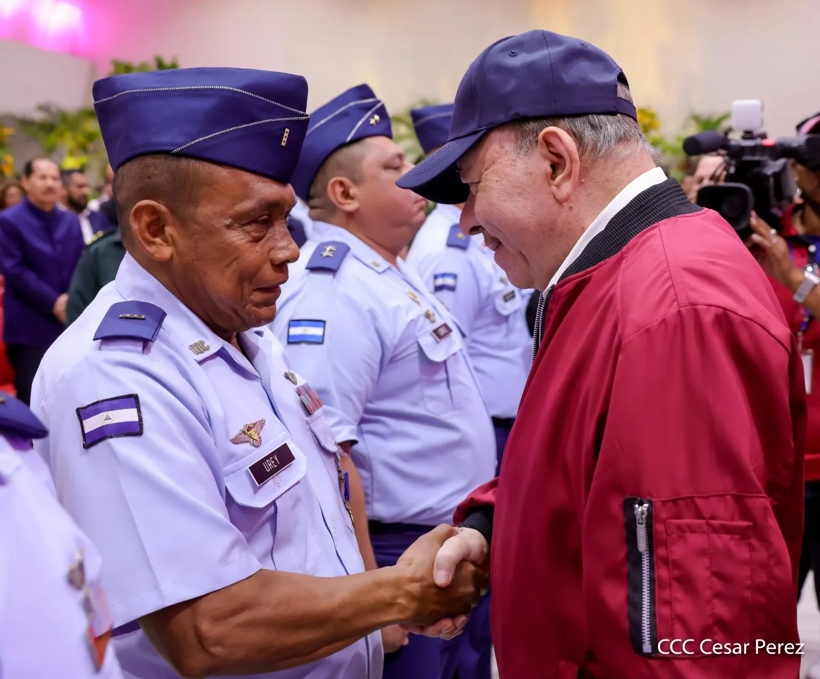 Acto del 47.º aniversario de fundación de la Fuerza Aérea y Defensa Antiaérea del Ejército de Nicaragua