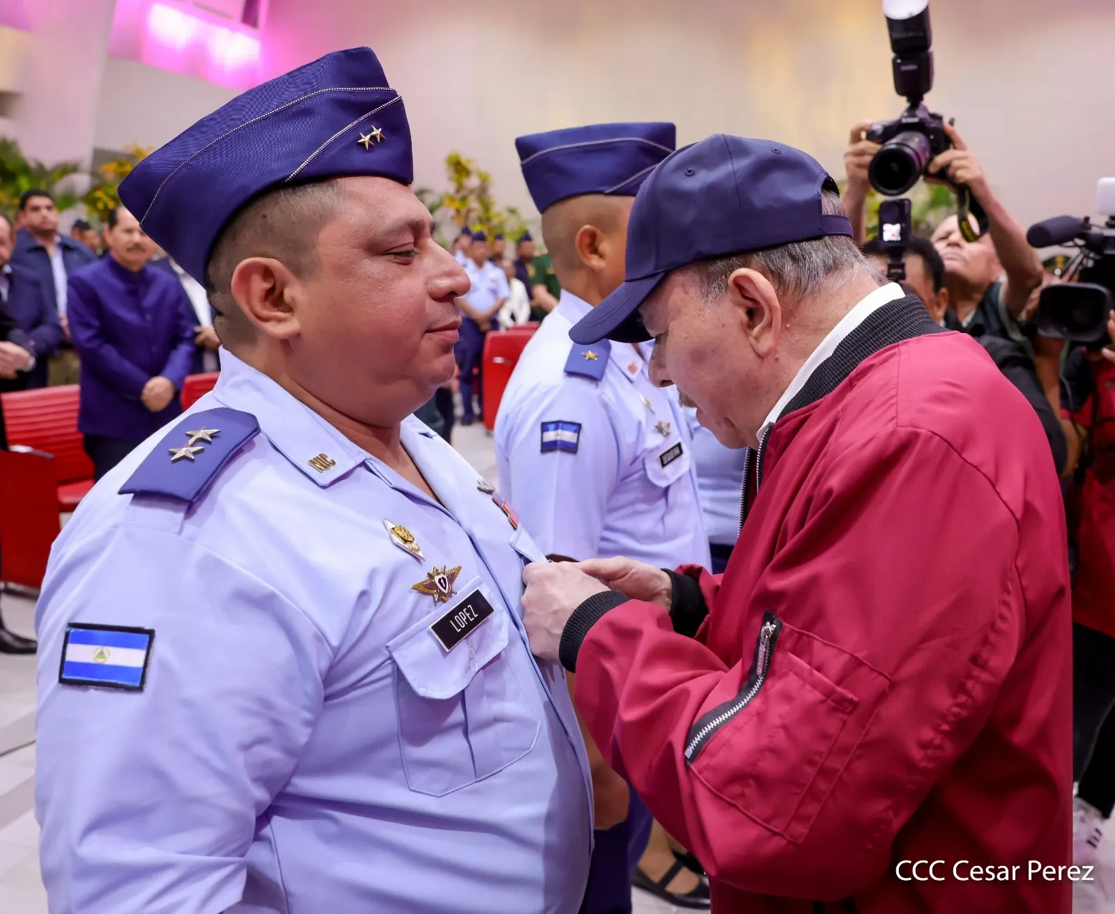 Acto del 47.º aniversario de fundación de la Fuerza Aérea y Defensa Antiaérea del Ejército de Nicaragua