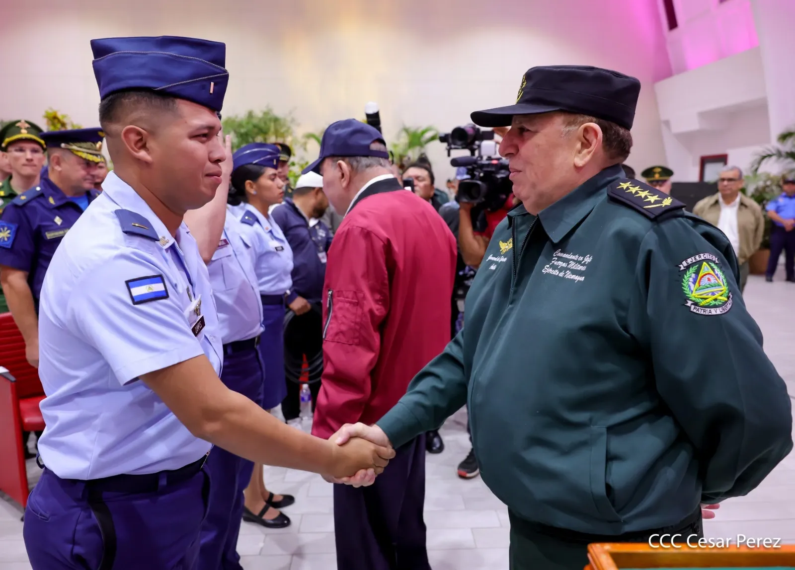 Acto del 47.º aniversario de fundación de la Fuerza Aérea y Defensa Antiaérea del Ejército de Nicaragua