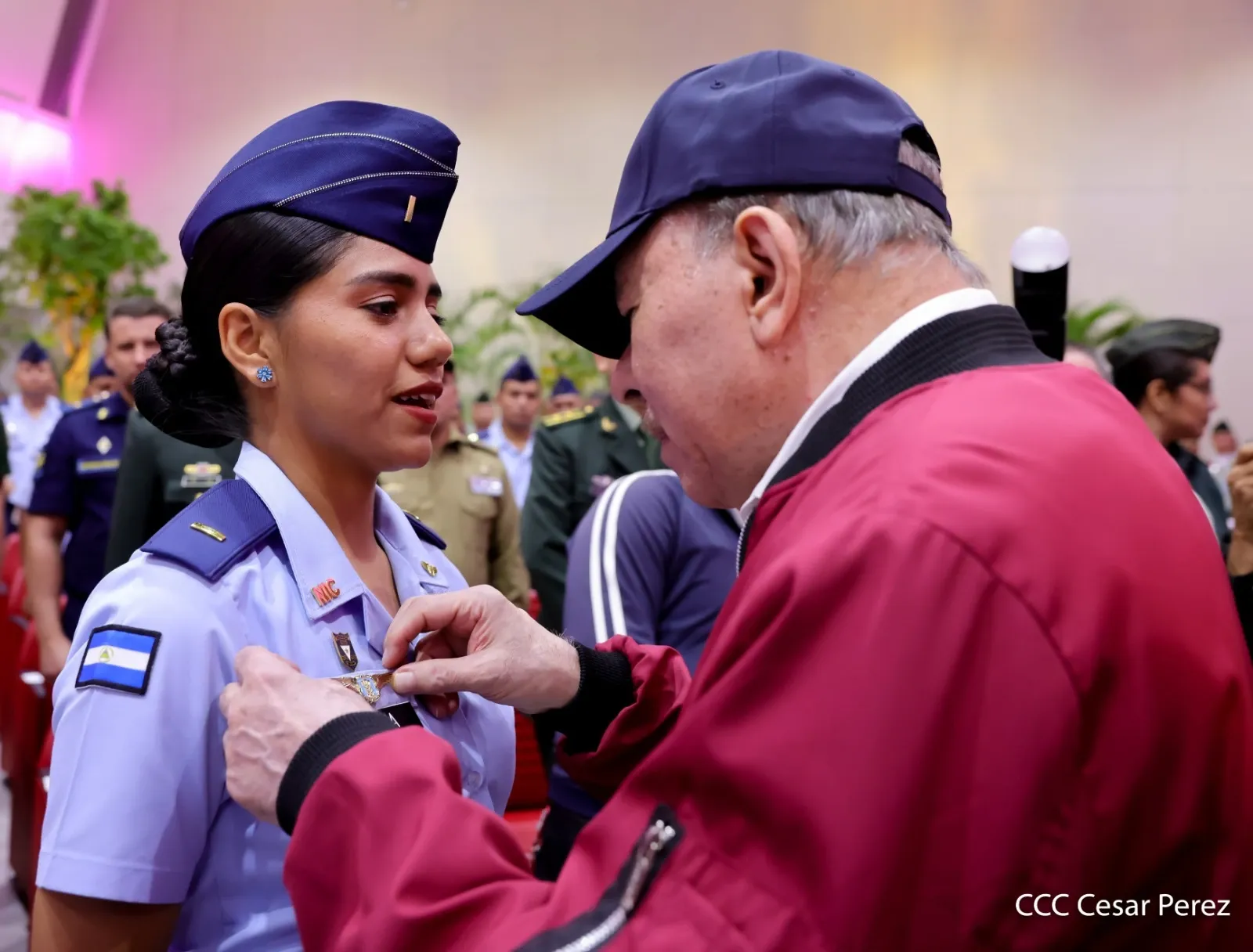 Acto del 47.º aniversario de fundación de la Fuerza Aérea y Defensa Antiaérea del Ejército de Nicaragua