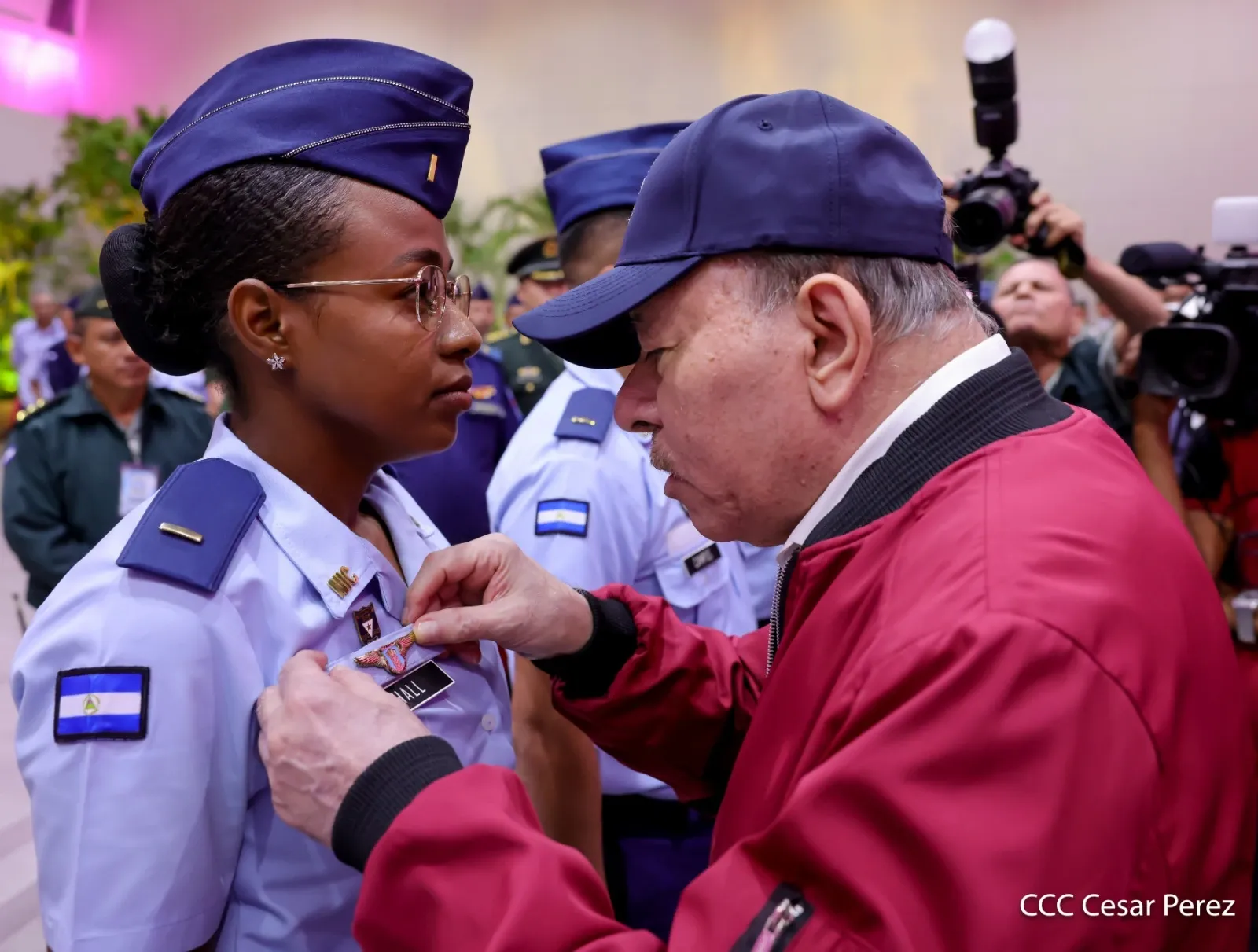 Acto del 47.º aniversario de fundación de la Fuerza Aérea y Defensa Antiaérea del Ejército de Nicaragua