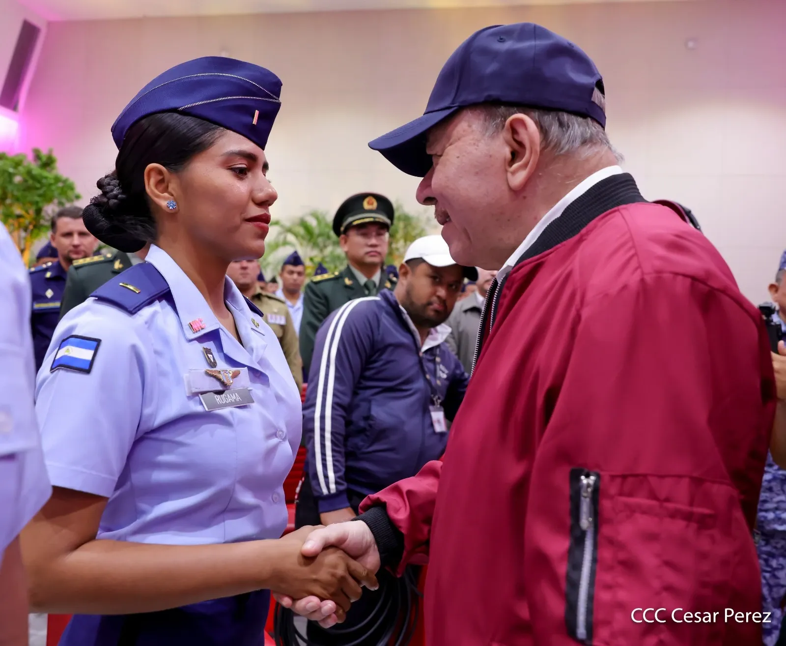 Acto del 47.º aniversario de fundación de la Fuerza Aérea y Defensa Antiaérea del Ejército de Nicaragua