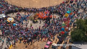 Santo Domingo de Guzmán regresa a su morada en Las Sierritas