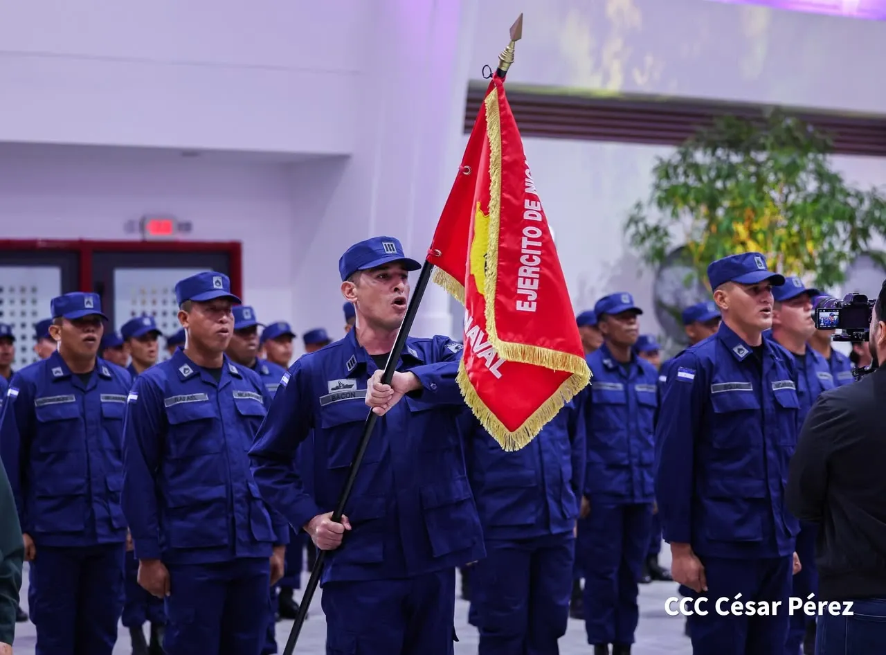 Acto del 46.º aniversario de fundación de la Fuerza Naval del Ejército de Nicaragua