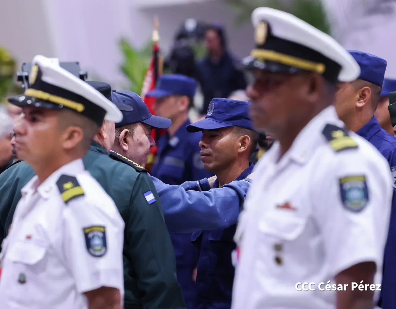Acto del 46.º aniversario de fundación de la Fuerza Naval del Ejército de Nicaragua