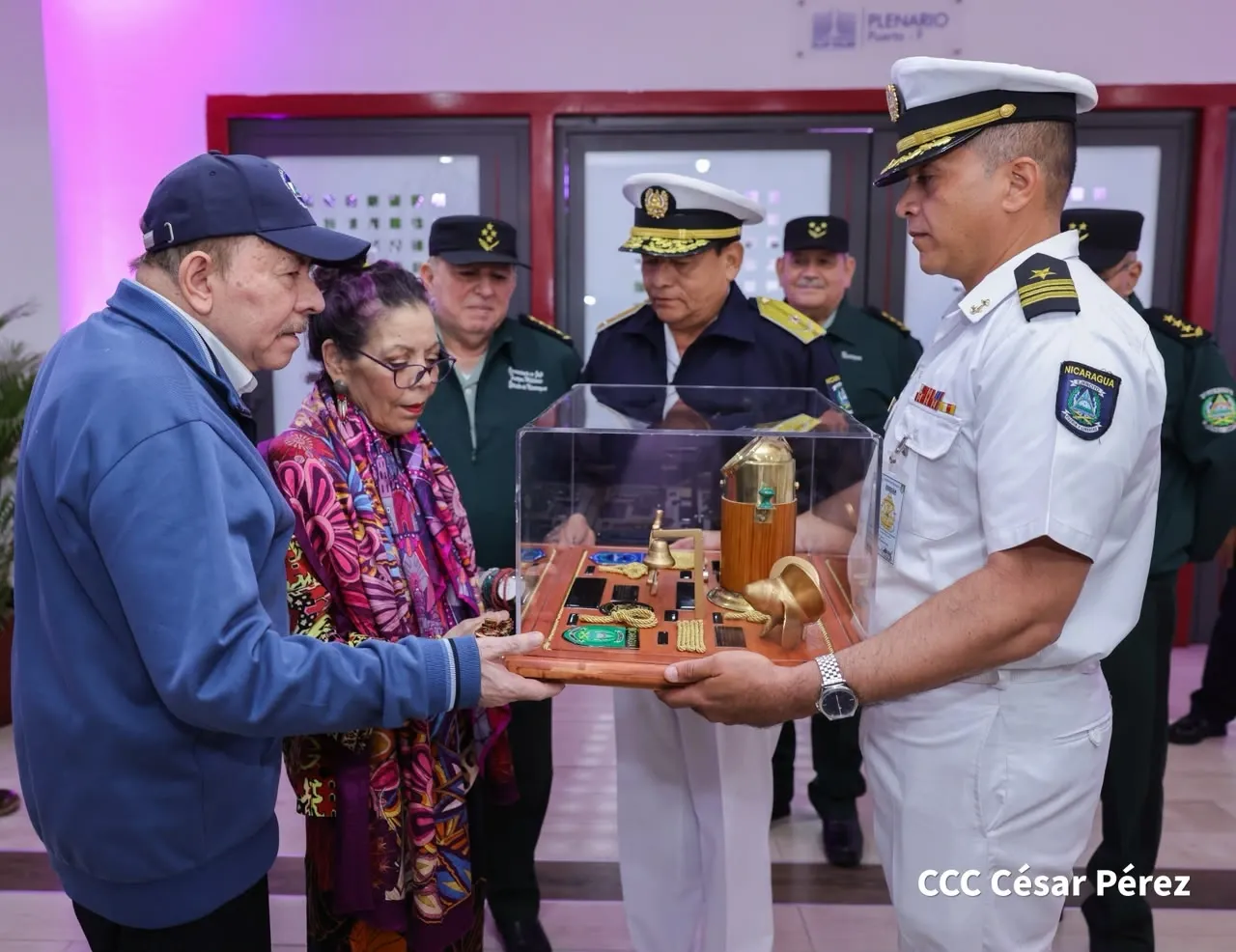 Acto del 46.º aniversario de fundación de la Fuerza Naval del Ejército de Nicaragua