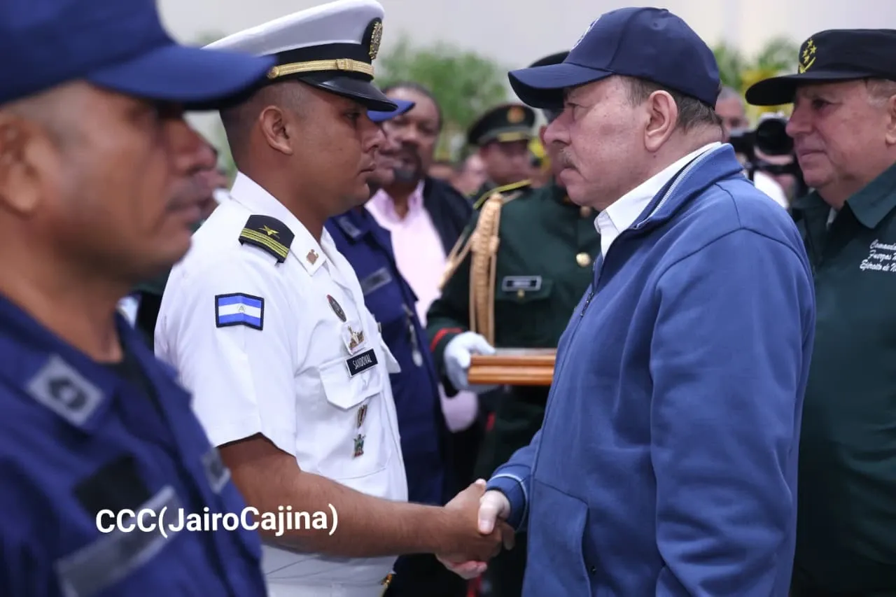 Acto del 46.º aniversario de fundación de la Fuerza Naval del Ejército de Nicaragua