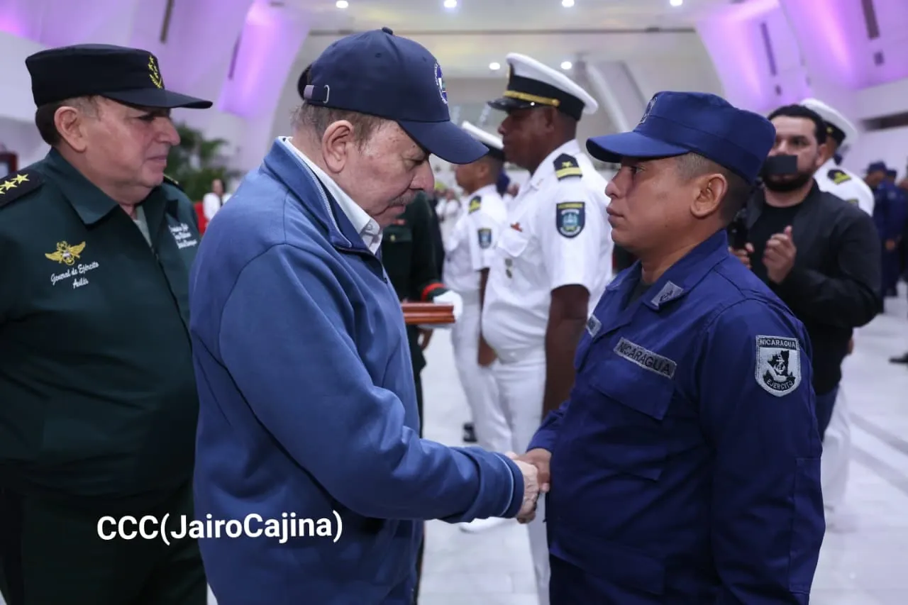 Acto del 46.º aniversario de fundación de la Fuerza Naval del Ejército de Nicaragua