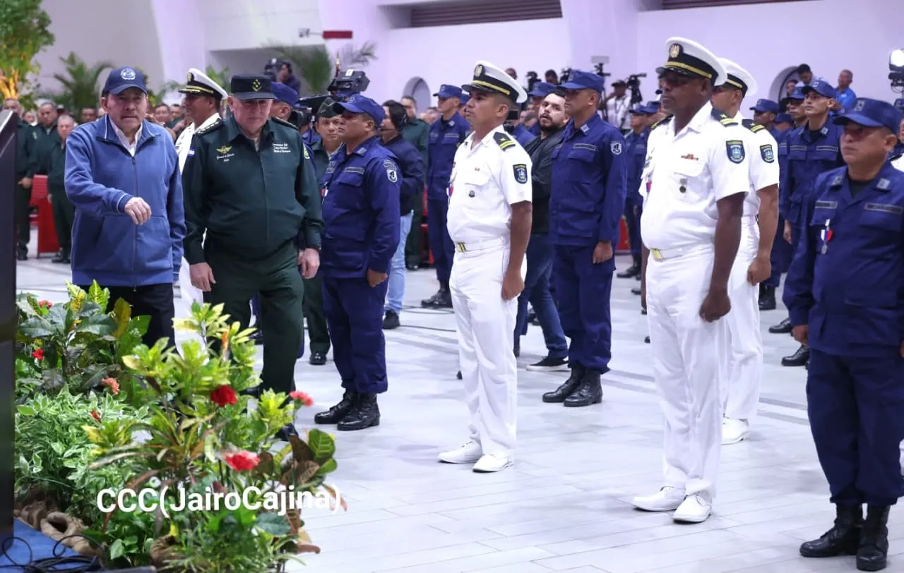 Acto del 46.º aniversario de fundación de la Fuerza Naval del Ejército de Nicaragua