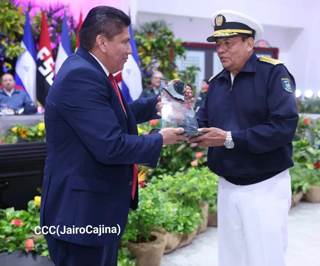 Acto del 46.º aniversario de fundación de la Fuerza Naval del Ejército de Nicaragua