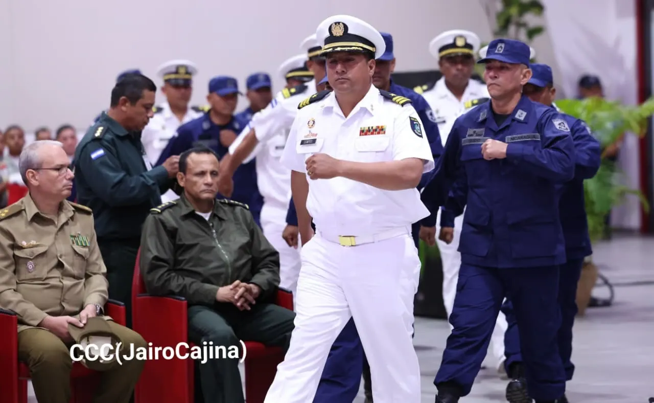 Acto del 46.º aniversario de fundación de la Fuerza Naval del Ejército de Nicaragua
