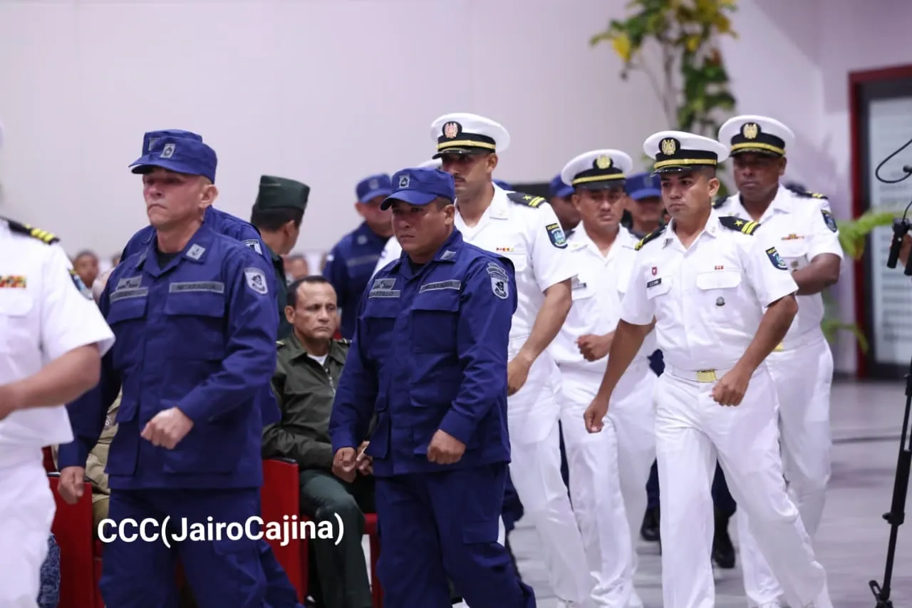 Acto del 46.º aniversario de fundación de la Fuerza Naval del Ejército de Nicaragua