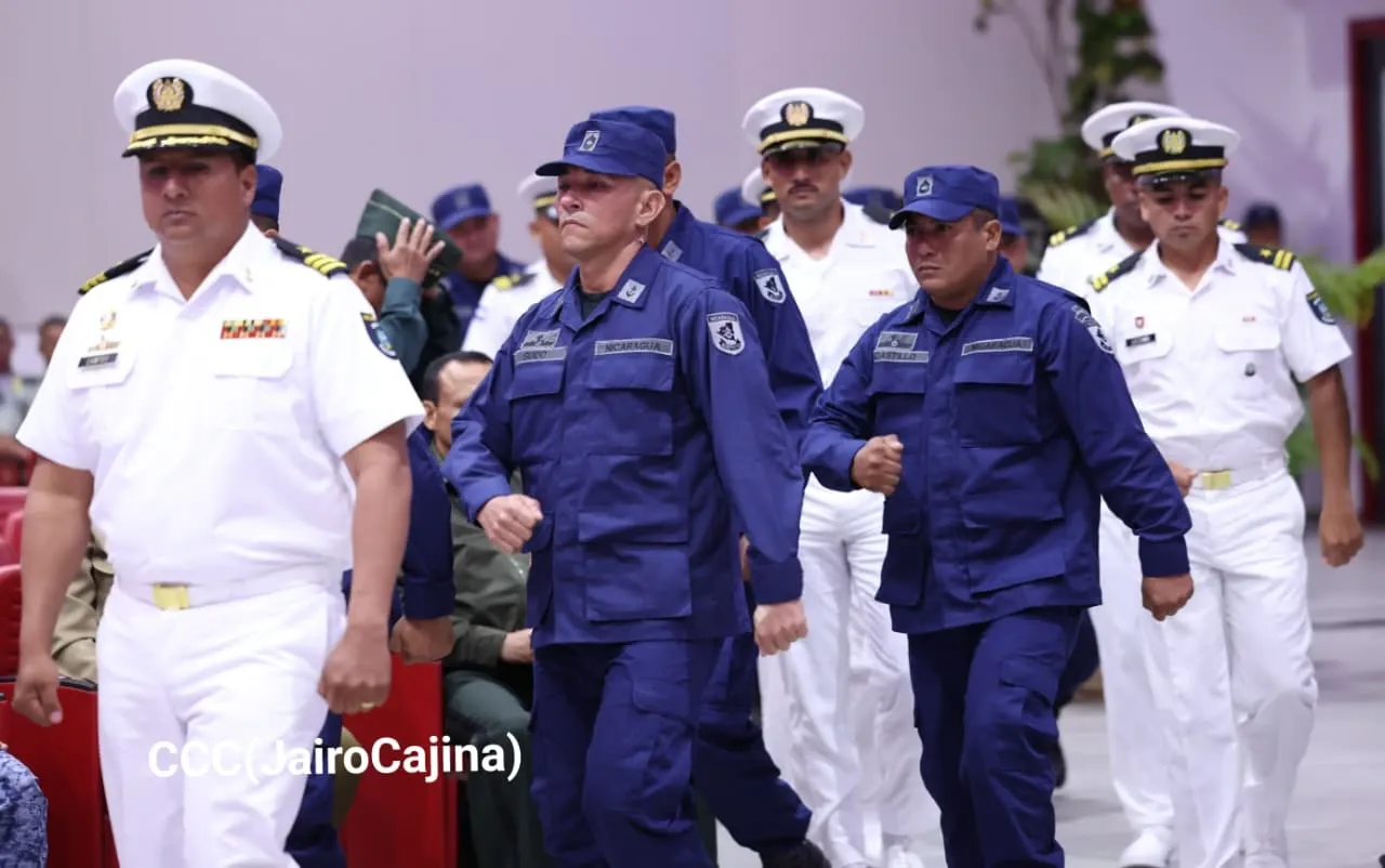 Acto del 46.º aniversario de fundación de la Fuerza Naval del Ejército de Nicaragua