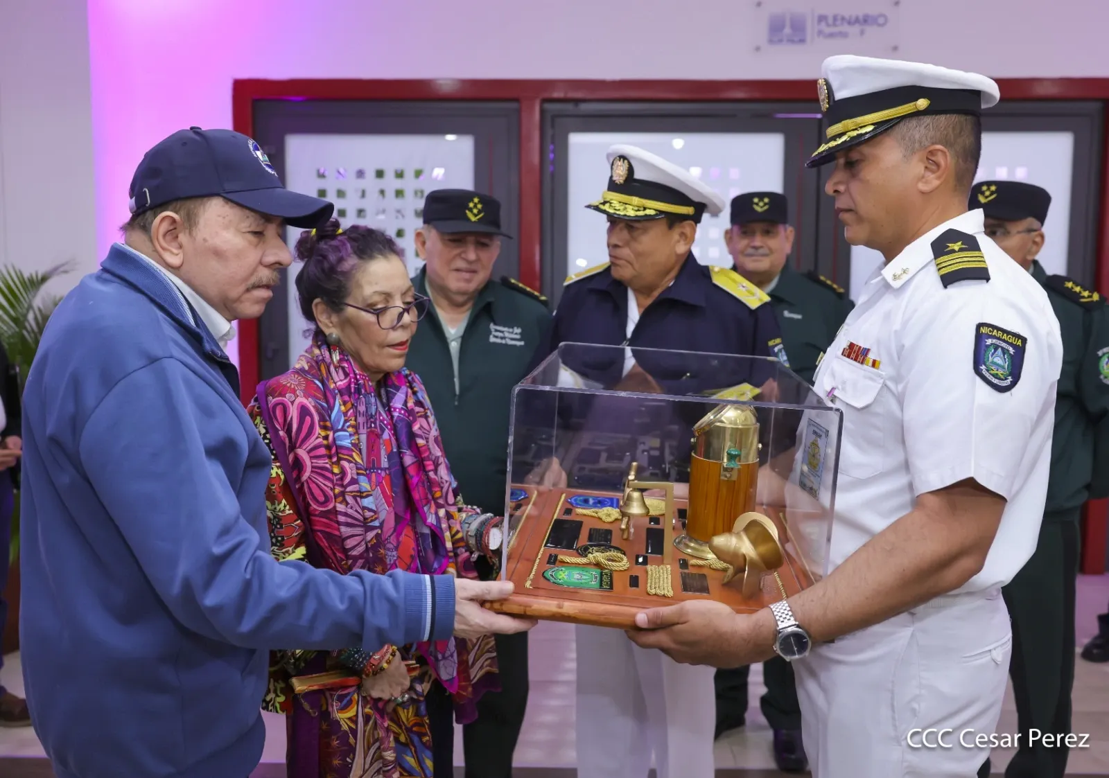 Acto del 46.º aniversario de fundación de la Fuerza Naval del Ejército de Nicaragua
