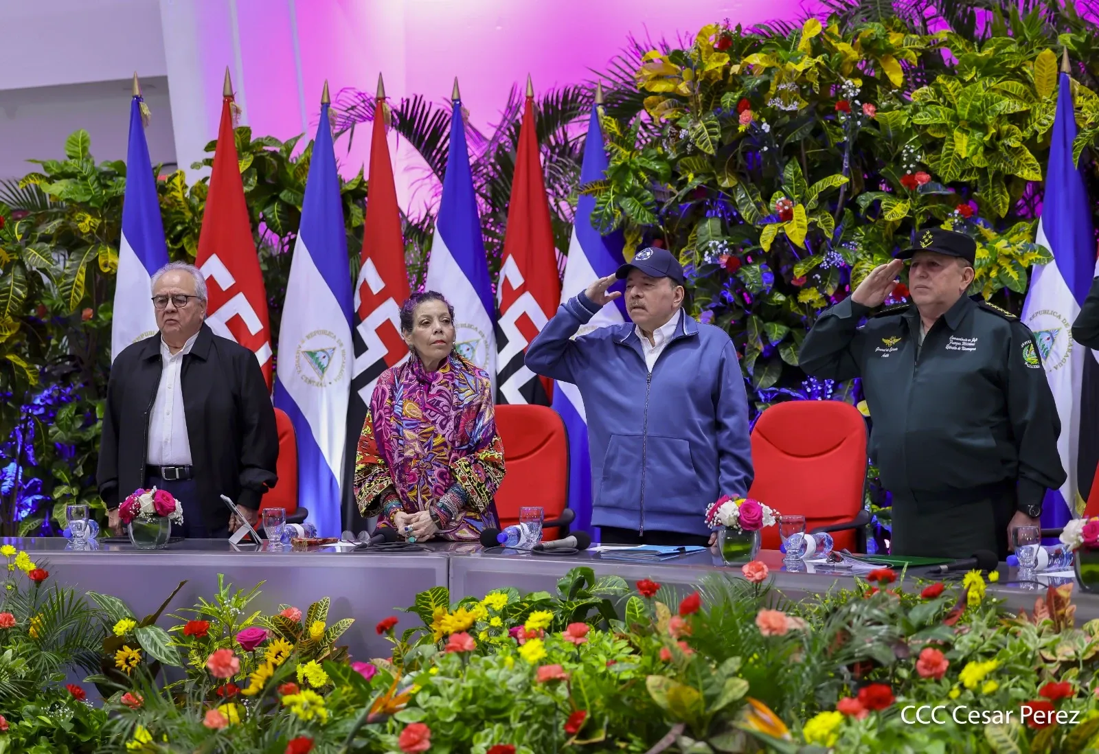 Acto del 46.º aniversario de fundación de la Fuerza Naval del Ejército de Nicaragua
