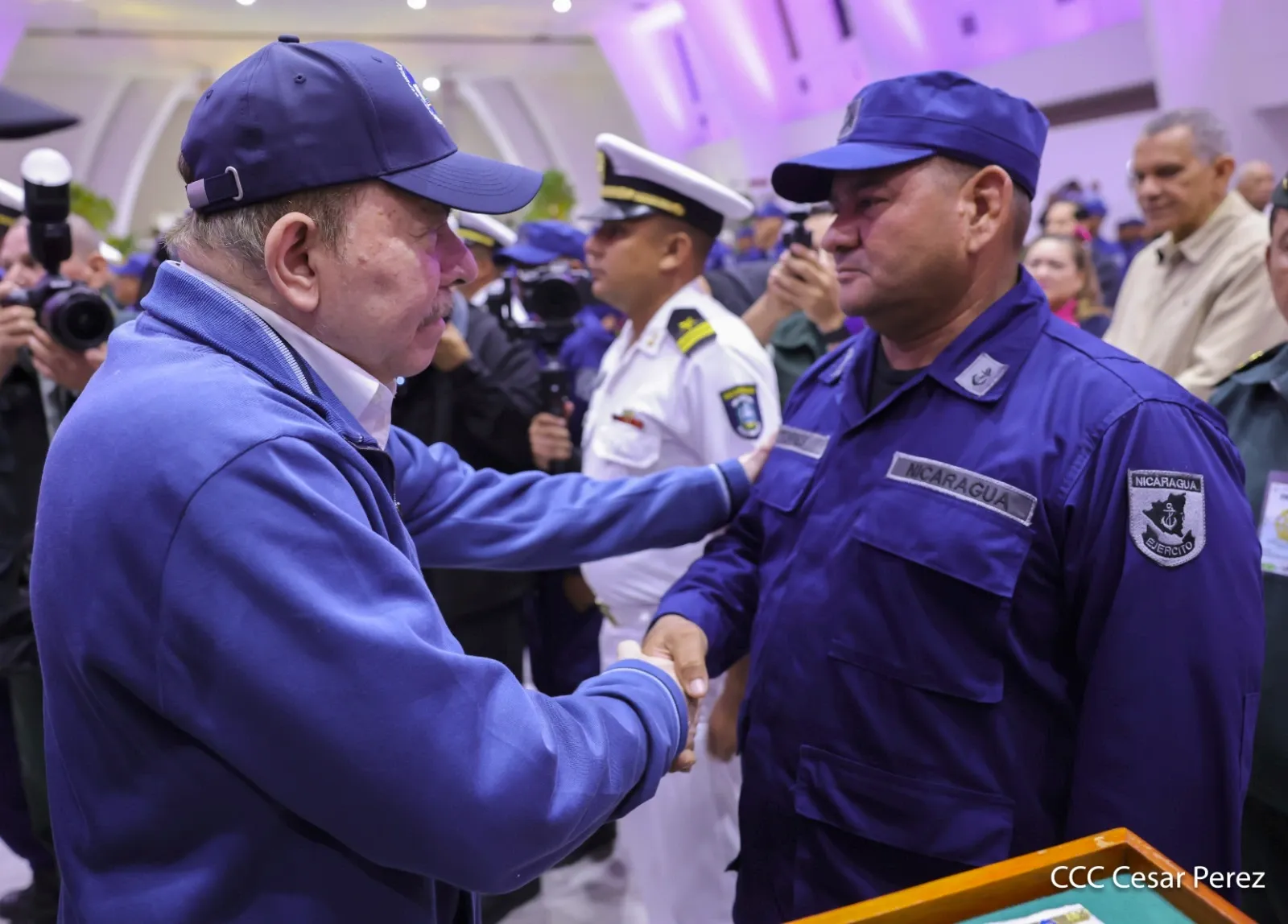 Acto del 46.º aniversario de fundación de la Fuerza Naval del Ejército de Nicaragua