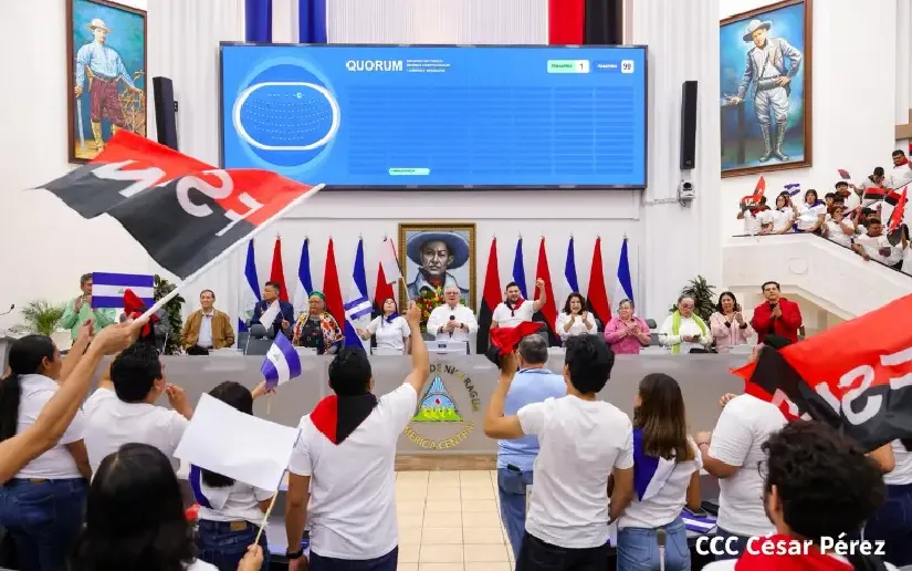 Juventud Sandinista y estudiantes participan en consulta sobre Reforma Constitucional